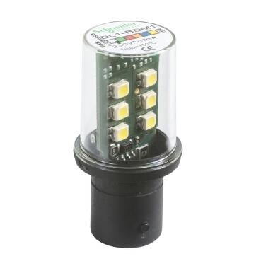 BA 15d tabanlı korumalı LED ampul - sabit - beyaz - 1