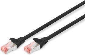 DIGITUS , DK-1644-005/BL , PATCH CABLE CAT6 0,5 METRE- BLACK - 1