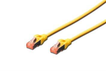 DIGITUS , DK-1644-005/Y , PATCH CABLE CAT6 0,5 METRE- SARI - 1