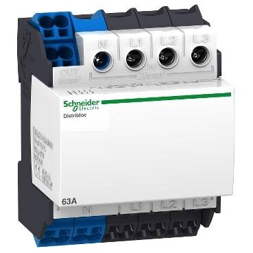 Schneider Electric 04040 LINERGY DX 4P DAĞITIM BLOĞU 63A 4 MODÜL 24 DELİK - 1