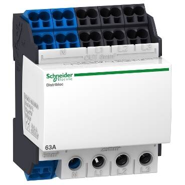 Schneider Electric 04041 LINERGY DX 4P DAĞITIM BLOĞU 63A 4 MODÜL 24 DELİK - 1