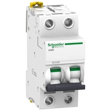 Schneider Electric A9F74202 -IC60N - Minyatür Devre Kesici - 2P - 2A - C Eğrisi - 1