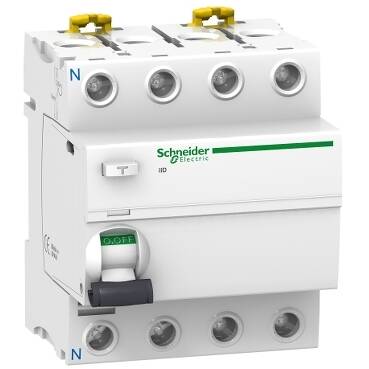 Schneider Electric , A9R11491 ,Acti9 iID, Kaçak akım rolesi, - RCCB - 4P - 100A - 30mA - type AC - 1