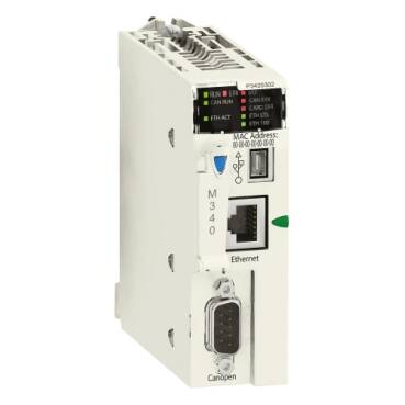 Schneider Electric , BMXP3420302 , işlemci modülü M340 - maks 1024 Dijital + 256 analog G/Ç - CANOpen - 1