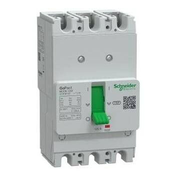 Schneider Electric , G12F3F125 , 125A Sabit GoPact 3 kutuplu Kompackt Şalter AC 3P3D 125F 30kA - 1