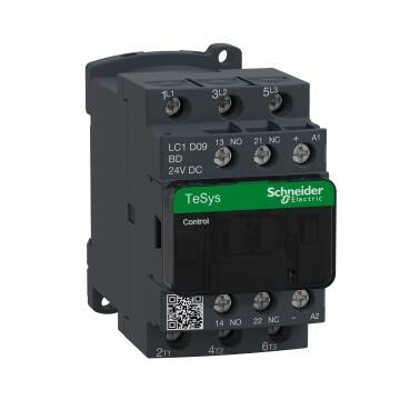 Schneider Electric LC1D09BD -TeSys D Kontaktör 3P 9A AC3 24VDC LC1D09BD - 1