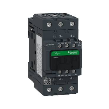 Schneider Electric LC1D40ABD -TeSys D Kontaktör 3P 40A AC3 24VDC - 1