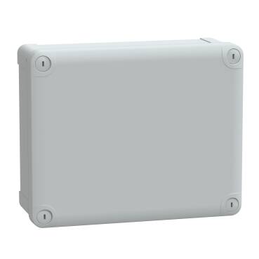 Schneider Electric NSYTBS24198 ABS box IP66 IK07 RAL7035 Int.H225W175D80 Ext.H241W194D194 Opaque cover H20 - 1