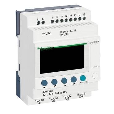 Schneider Electric SR2B121B Kompakt Akıllı Röle Zelio Logic - 12 G Ç - 24 V Ac - 1