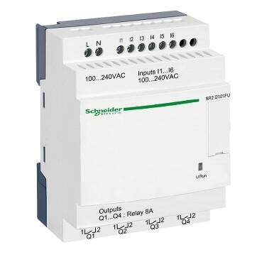 Schneider Electric SR2D101FU Kompakt Akıllı Röle Zelio Logic - 10 G Ç - 100..24 - 1