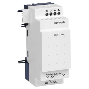 Schneider Electric SR3XT43BD Analog G/Ç Uzatma Modülü - 4 G Ç - 24 V Dc - Zelio - 1