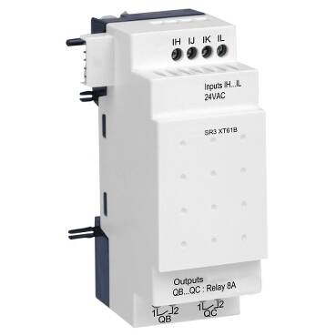 Schneider Electric SR3XT61B Dijital G/Ç Uzatma Modülü - 6 G Ç - 24 V Ac - Zeli - 1