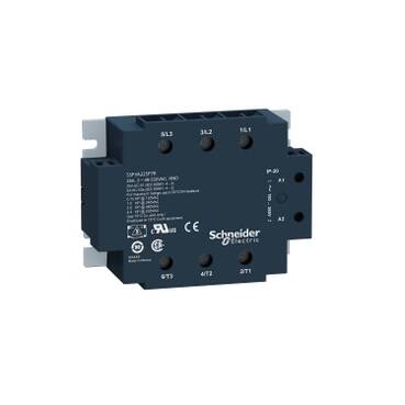 Schneider Electric , SSP3A250BDT , Solid state relay, Harmony, 50A, panel mount, zero voltage switching, thermal pad, input 4…32V DC, output 48…530V AC - 1