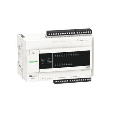 Schneider Electric , TM23BLDA24DR ,Compact base, Modicon M238 logic controller,. 24 I/O, 100...240 V AC supply - 1