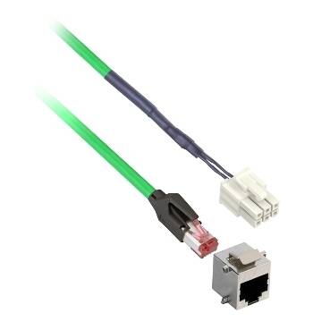 Schneider Electric VW3L1T000R30 Commissioning cable for Lexium ILA,ILE,ILS for connection to pc with adapter - 1