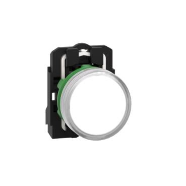 Schneider Electric XB5AVB1 24V Entegre LedLi Beyaz Eksiksiz Pilot Işığı Ø22 Düz Lens - 1