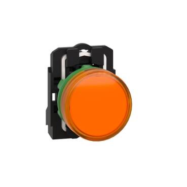 Schneider Electric XB5AVB5 24V Entegre LedLi Turuncu Eksiksiz Pilot Işığı Ø22 Düz Lens - 1